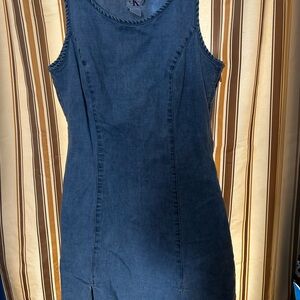 Older Calvin Klein Light Blue Jean Mini Dress